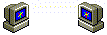 An animated GIF featuring a letter that leaves one computer and arrives at another.
