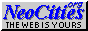 A button with text reading Neocities.org The web is yours.